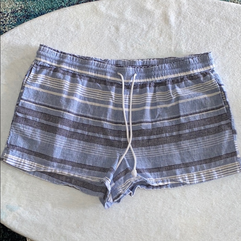 EUC Blue & White Striped Loft Lounge Shorts